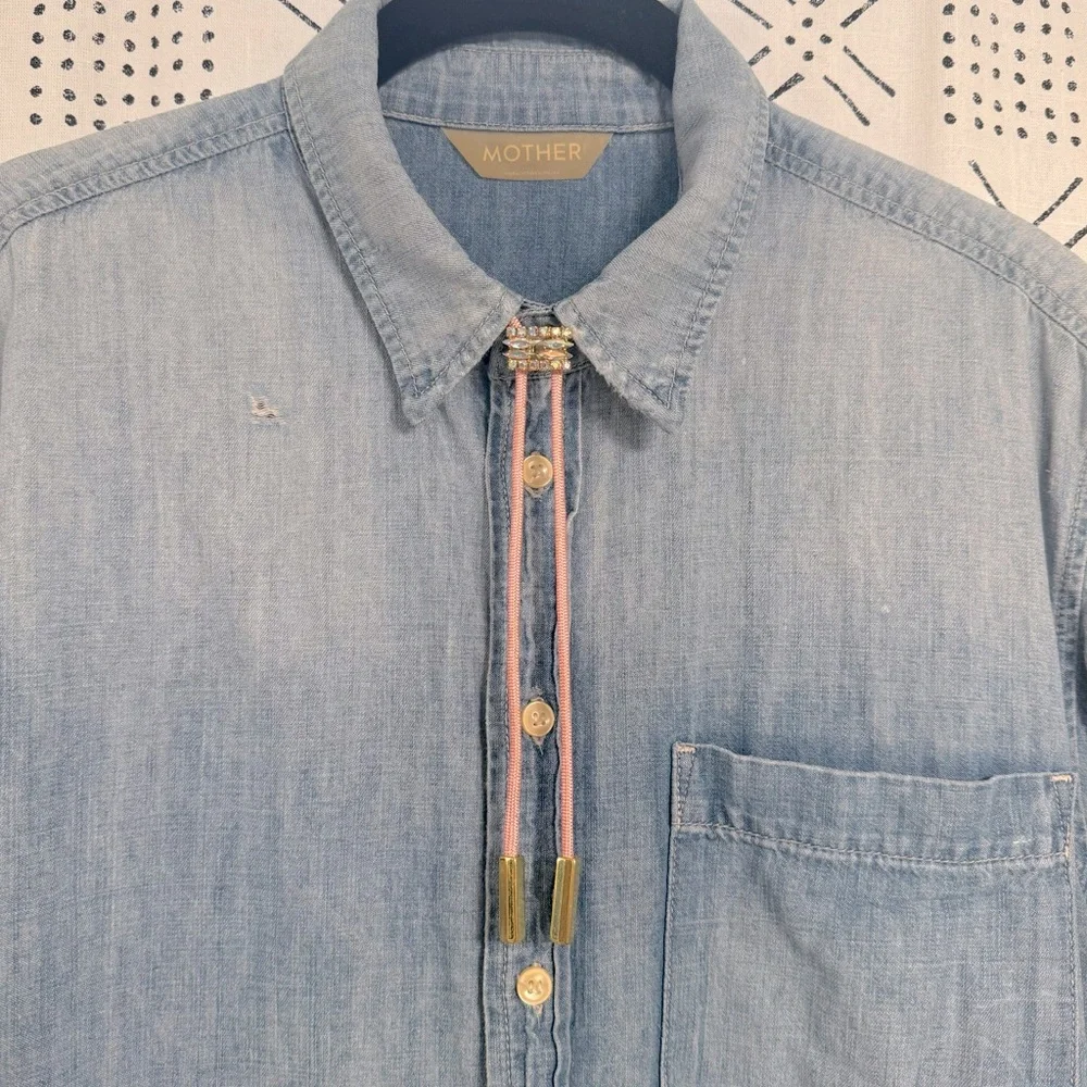 VINTAGE Aurora Borealis Crystal & Paracord Bolo Tie